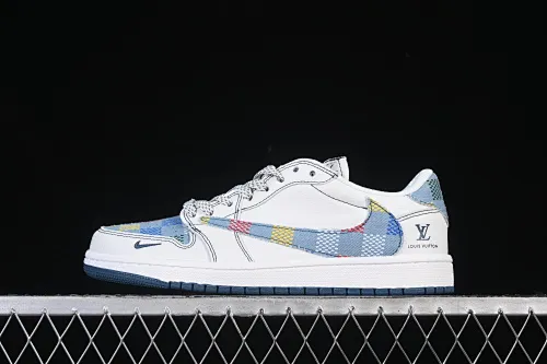 All categories Air Jordan Jordan series basketball shoes Air Jordan 1 Low High-end customized low-top sneakers Travis Scott x Fragment Design x Air Jordan 1 Low OG SP AJ1 Joe 1 LV joint black line color hook low-top cultural casual sneakers DZ5899-011